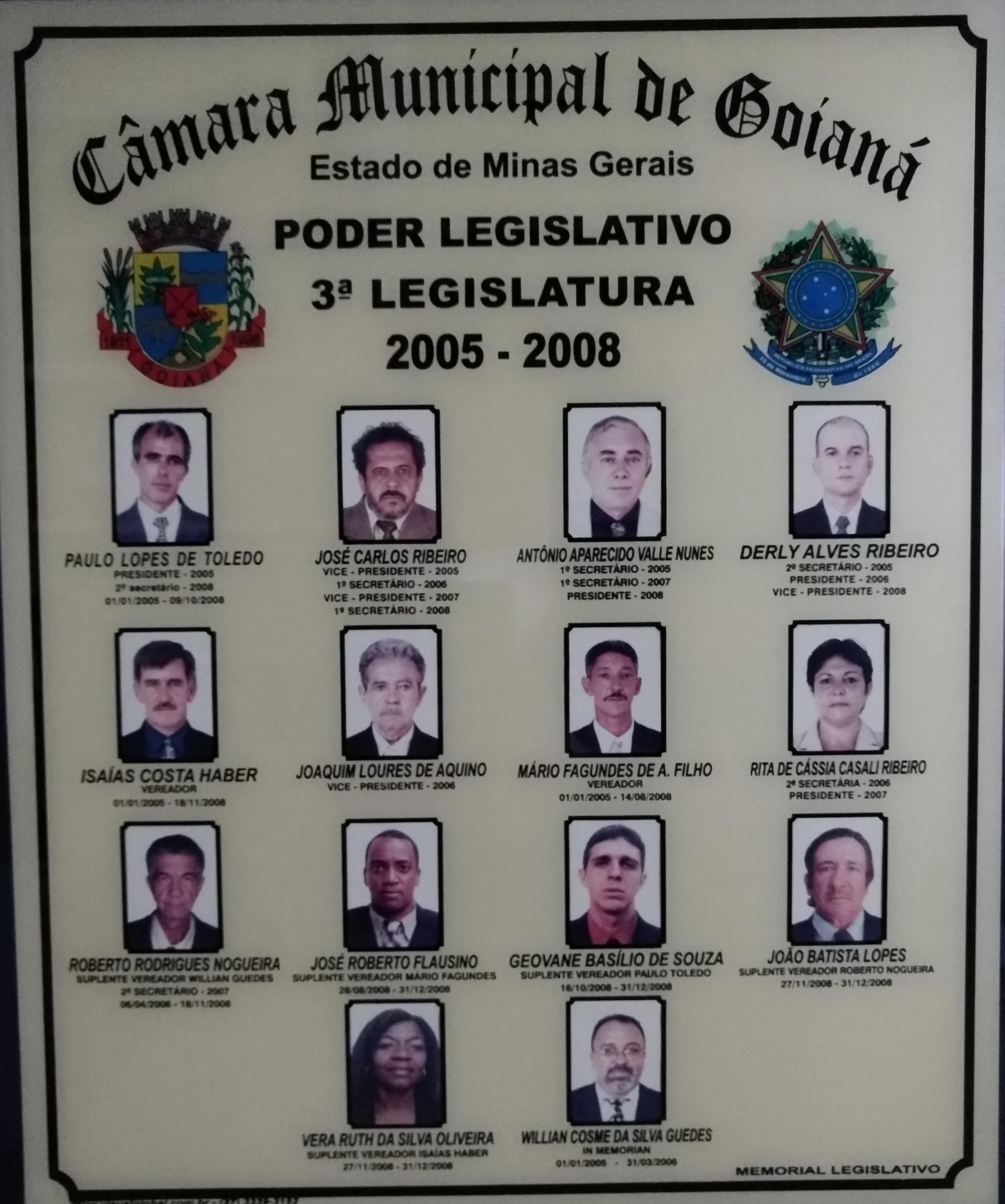 3° Legislatura - 2005 a 2008