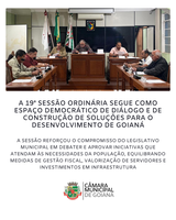 19ª SESSÃO ORDINÁRIA DE 2025 DA CÂMARA MUNICIPAL DE GOIANÁ