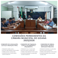 1ª SESSÃO ORDINÁRIA DE 2025 DA CÂMARA MUNICIPAL DE GOIANÁ