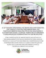 32ª SESSÃO ORDINÁRIA DE 2025 DA CÂMARA MUNICIPAL DE GOIANÁ