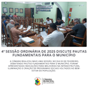 4ª SESSÃO ORDINÁRIA DE 2025 DA CÂMARA MUNICIPAL DE GOIANÁ