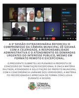 5ª SESSÃO EXTRAORDINÁRIA DE 2025 DA CÂMARA MUNICIPAL DE GOIANÁ