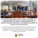 9ª SESSÃO ORDINÁRIA DE 2025 DA CÂMARA MUNICIPAL DE GOIANÁ