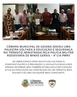 CÂMARA MUNICIPAL DE GOIANÁ RECEBE PALESTRA SOBRE EDUCAÇÃO E SEGURANÇA NO TRÂNSITO