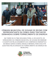 CÂMARA MUNICIPAL DE GOIANÁ SE REÚNE COM REPRESENTANTE DA CEMIG PARA TRATAR DE DEMANDAS SOBRE FORNECIMENTO DE ENERGIA