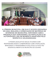 5ª SESSÃO ORDINÁRIA DE 2026 DA CÂMARA MUNICIPAL DE GOIANÁ