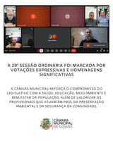 29ª SESSÃO ORDINÁRIA DE 2025 DA CÂMARA MUNICIPAL DE GOIANÁ
