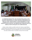 35ª SESSÃO ORDINÁRIA DE 2025 DA CÂMARA MUNICIPAL DE GOIANÁ