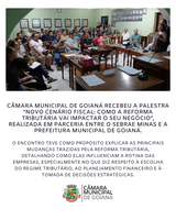 PALESTRA ABORDA IMPACTOS DA REFORMA TRIBUTÁRIA PARA EMPREENDEDORES DE GOIANÁ